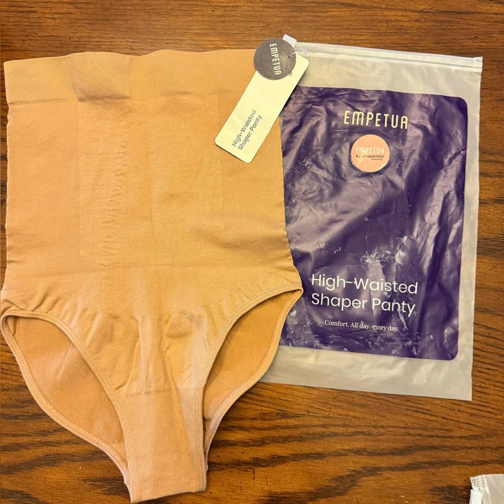 Shapermint Empetua High-Waisted Shaper Panty - Tan